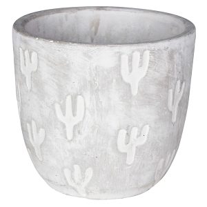 Osłonka na doniczkę Ake betonowa 10 cm szara 51240