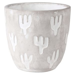 Osłonka na doniczkę Ake betonowa 15,7 cm szara 51241 Osłonka na doniczkę Ake betonowa 15,7 cm szara 51241