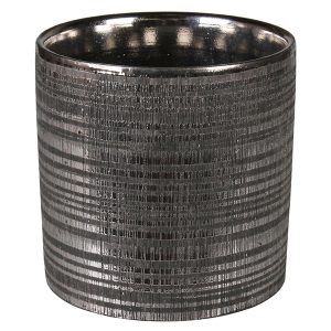 Osłonka na doniczkę Arne 13 cm ceramiczna czarna 51222 Osłonka na doniczkę Arne 13 cm ceramiczna czarna 51222