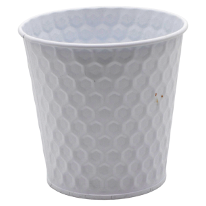 Osłonka na doniczkę metalowa 10 cm biała 55266