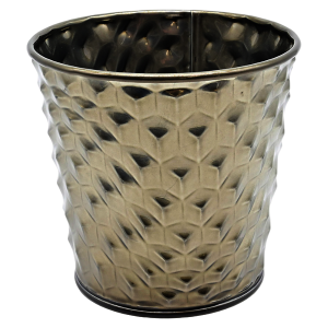 Osłonka na doniczkę metalowa 11 cm srebrna 55275