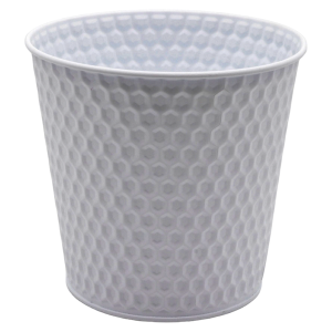 Osłonka na doniczkę metalowa 14 cm biała 55270