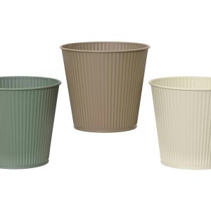 Osłonka na doniczkę metalowa 16 cm mix kolorów 926938