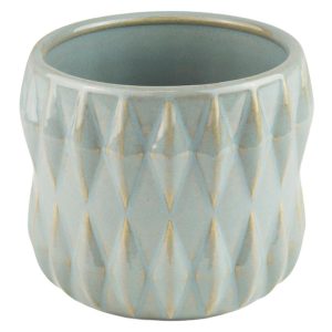 Osłonka na doniczkę Ondas ceramiczna miętowa 191882 Osłonka na doniczkę Ondas ceramiczna miętowa 191882