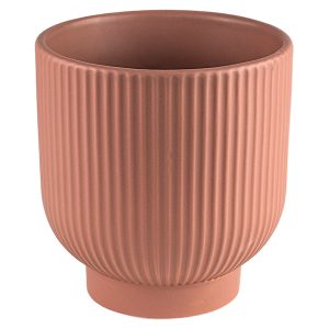 Osłonka na doniczkę Terra ceramiczna 13,5 cm łososiowa 191879 Osłonka na doniczkę Terra ceramiczna 13,5 cm łososiowa 191879