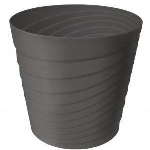 Osłonka plastikowa dekoracyjna antracyt Swing 18×16,8 cm 465652 Osłonka plastikowa dekoracyjna antracyt Swing 18×16,8 cm 465652