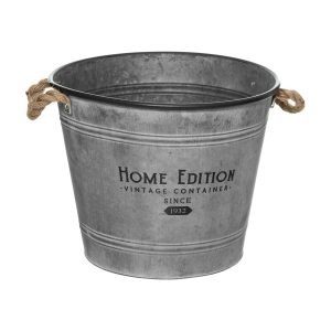 Osłonka zinc, wiaderko vintage, Ø 38 cm 223699 Osłonka zinc, wiaderko vintage, Ø 38 cm 223699