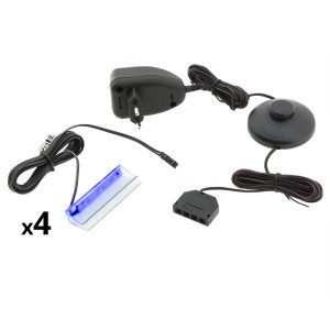 Oświetlenie LED na 4 półki niebieskie 258588 Oświetlenie LED na 4 półki niebieskie 258588