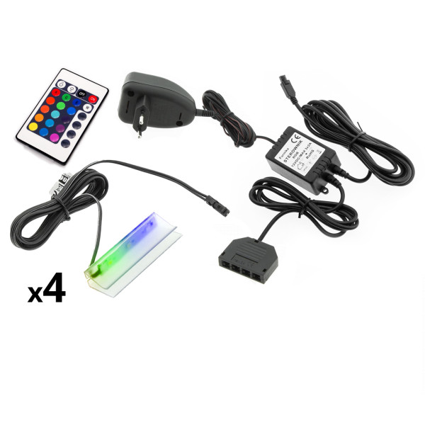 Oświetlenie LED na 4 półki RGB 258584