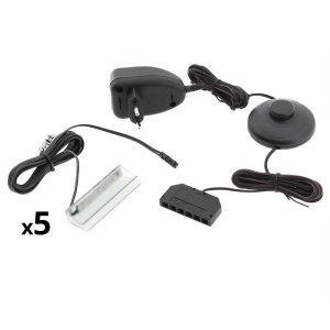 Oświetlenie LED na 5 półek białe 258597 Oświetlenie LED na 5 półek białe 258597
