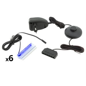 Oświetlenie LED na 6 półek niebieskie 258587 Oświetlenie LED na 6 półek niebieskie 258587