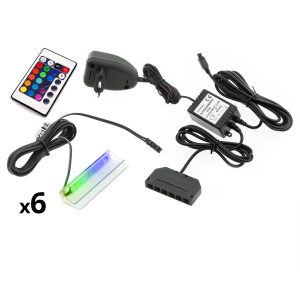 Oświetlenie LED na 6 półek RGB 258608 Oświetlenie LED na 6 półek RGB 258608