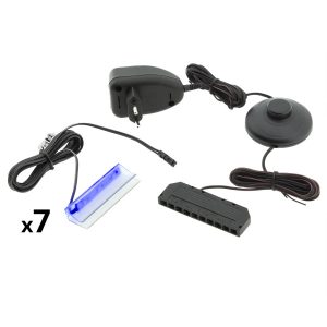 Oświetlenie LED na 7 półek niebieskie 258607 Oświetlenie LED na 7 półek niebieskie 258607