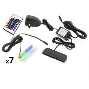 Oświetlenie LED na 7 półek RGB 258589 Oświetlenie LED na 7 półek RGB 258589