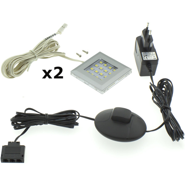 Oświetlenie LED QUATRO 2P białe 265695
