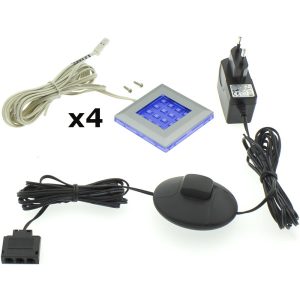 Oświetlenie LED QUATRO 4P niebieskie 265694 Oświetlenie LED QUATRO 4P niebieskie 265694