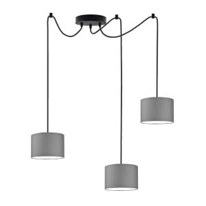 Oszczędna w formie lampa wisząca WAIKIKI W3 Czarny – Szary Stalowy 879971 Oszczędna w formie lampa wisząca WAIKIKI W3 Czarny – Szary Stalowy 879971