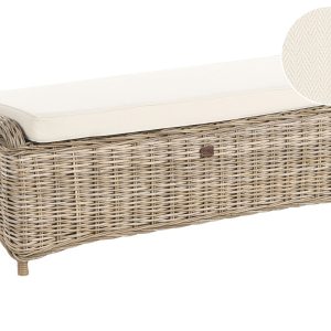 Otomana ogrodowa 2-osobowa 140 cm rattanowa naturalna 526897 Otomana ogrodowa 2-osobowa 140 cm rattanowa naturalna 526897