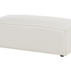 Otomana pufa boucle biała 567427