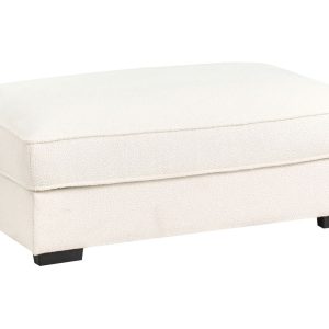 Otomana tapicerowana boucle złamana biel 716386