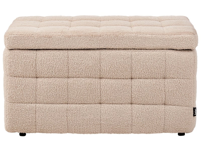 Otomana ze schowkiem MICHIGAN Boucle Beżowy 77184