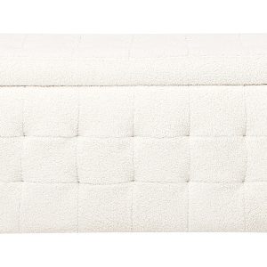 Otomana ze schowkiem MICHIGAN Boucle Biały 77213 Otomana ze schowkiem MICHIGAN Boucle Biały 77213