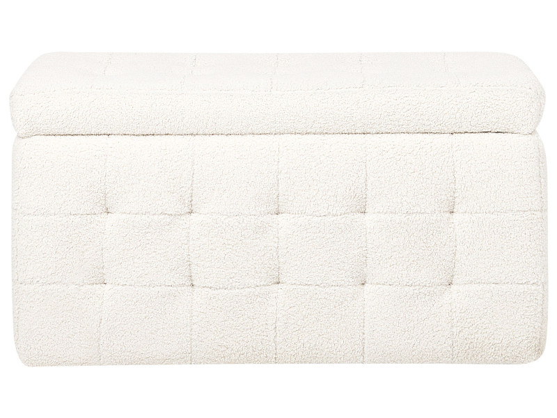 Otomana ze schowkiem MICHIGAN Boucle Biały 77213