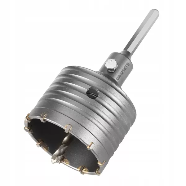 Otwornica widiowa koronka 80mm z adapterem HEX oraz wiertłem pilotującym 510673