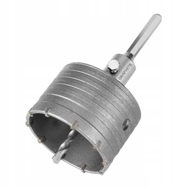 Otwornica widiowa koronka 85mm z adapterem HEX oraz wiertłem pilotującym 510671
