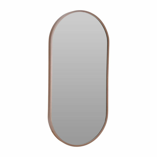 Owalne lustro ścienne aluminiowe 30x60 cm ciemny brąz 990975