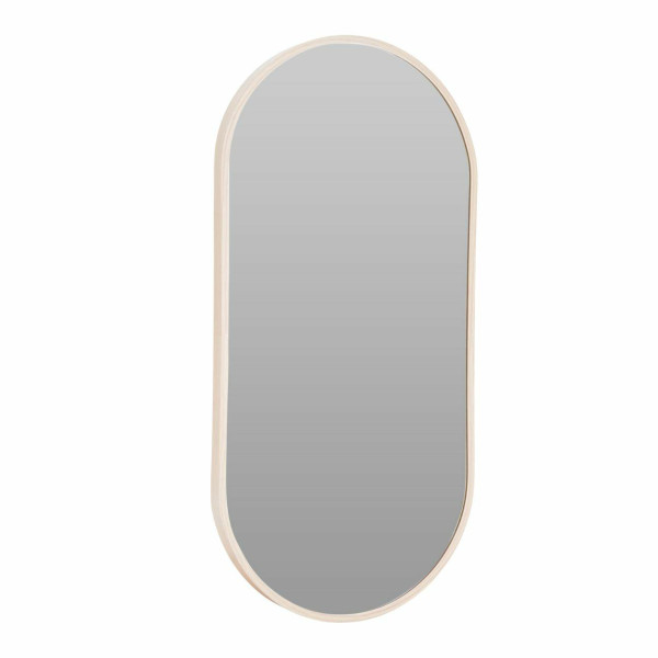 Owalne lustro ścienne aluminiowe 30x60 cm jasny brąz 990978