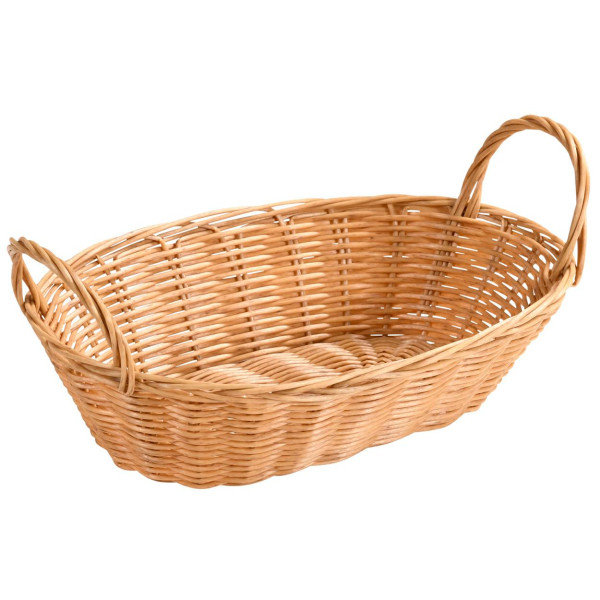 Owalny Beżowy Koszyk na Pieczywo i Owoce 28cm 766620
