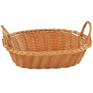 Owalny koszyk na pieczywo i owoce beżowy 29x18x8 cm 676409 Owalny koszyk na pieczywo i owoce beżowy 29x18x8 cm 676409