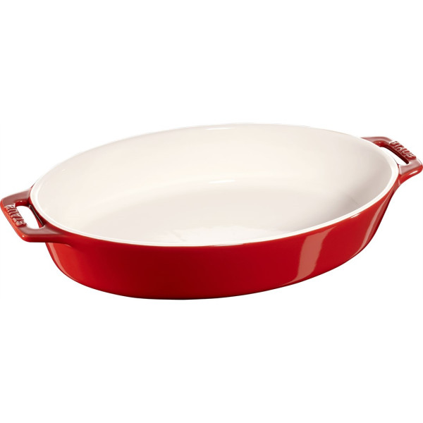 Owalny półmisek ceramiczny Staub - 2.3 ltr, Czerwony 680199