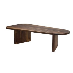 Owalny stolik kawowy z litego drewna Sheesham Stolik pod sofę 120cm 821755