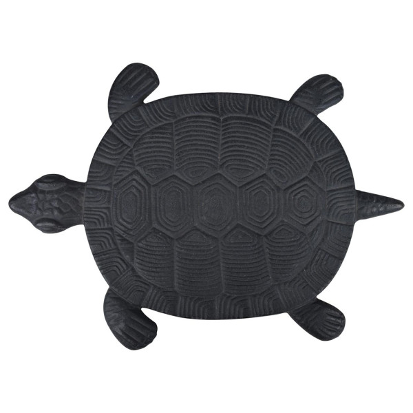 Ozdoba ogrodowa żeliwny brązowy żółw 32x23 cm dekoracja 949260