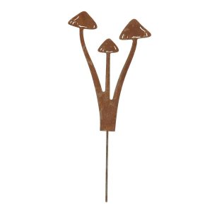 Ozdoba stalowa brązowa 27 cm grzybki do wbicia 949257 Ozdoba stalowa brązowa 27 cm grzybki do wbicia 949257