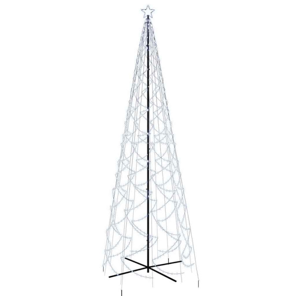 Ozdoba w kształcie choinki Biały 500 x 160 cm vidaXL 379217