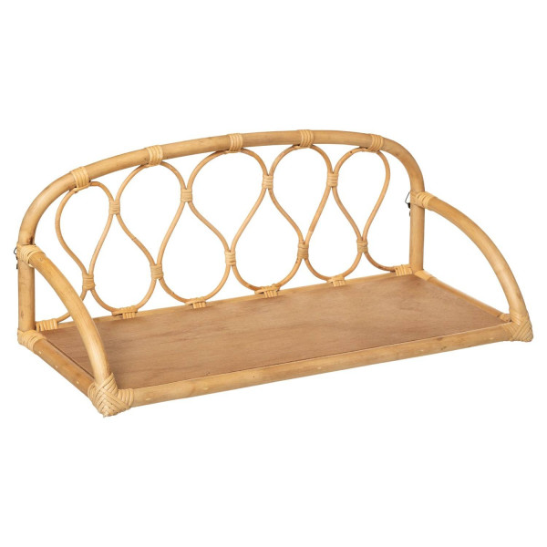 Ozdobna półka wisząca, 57 cm, rattanowa 169661