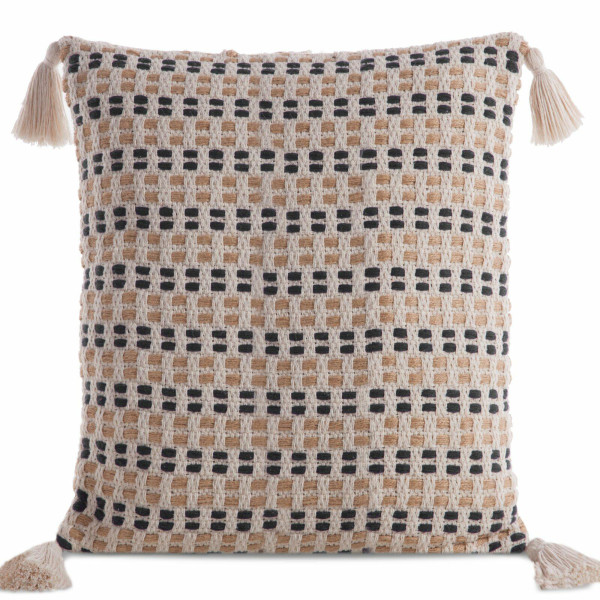 Ozdobna poszewka na poduszkę 45x45 cm BOHO frędzle chwosty 410645