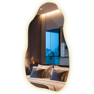 Ozdobne Lustro LED Nieregularne 45 x 90 – światło neutralne 383124 Ozdobne Lustro LED Nieregularne 45 x 90 – światło neutralne 383124
