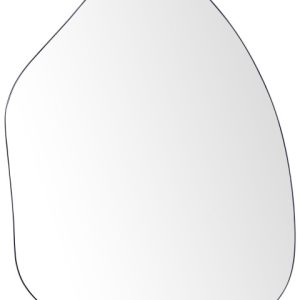 Ozdobne lustro ścienne metalowe 70 x 92 cm czarne 189349