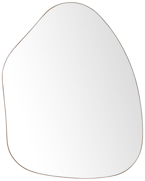Ozdobne lustro ścienne metalowe 70 x 92 cm złote 189392