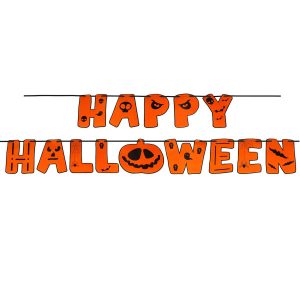 Ozdoby na Halloween girlanda 200 cm napis happy halloween 347677 Ozdoby na Halloween girlanda 200 cm napis happy halloween 347677