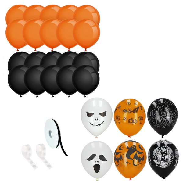 Ozdoby na Halloween zestaw balony girlanda kurtyna 38 el. 347674