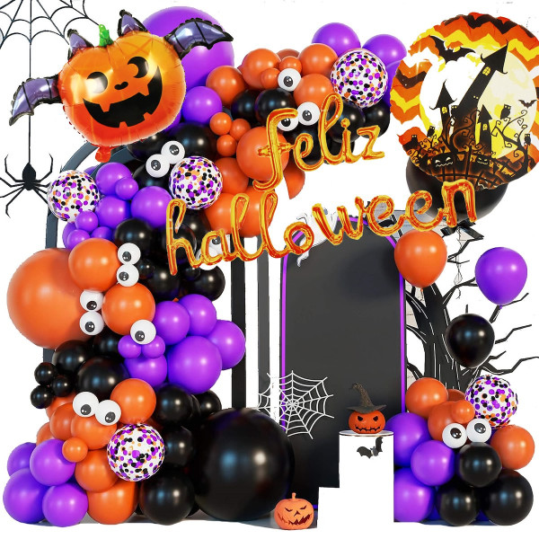 Ozdoby na Halloween zestaw balony girlanda kurtyna 52 el. 347675