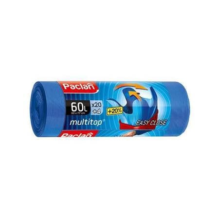 Paclan Multitop worki na śmieci 60L 24 szt. 77816