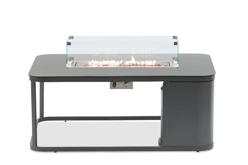 Palenisko gazowe prostokątne FOGO 121x85 Marroni Grills antracytowe 1048502