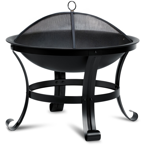 Palenisko ogrodowe z pokrywą uchwytami na ognisko grill 60cm Berdsen 566313