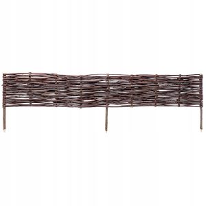 Palisada Wiklinowa Płotek 120x30cm Płot Obrzeże 375674 Palisada Wiklinowa Płotek 120x30cm Płot Obrzeże 375674
